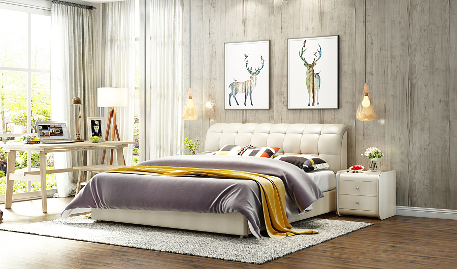 北欧皮床与化妆品 跨界设计中的简约美学与视觉体验